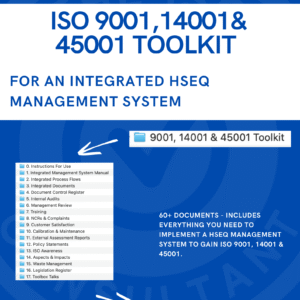 ISO9001, 14001 & 45001 Toolkit
