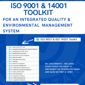 ISO 9001 & ISO 14001 Toolkit
